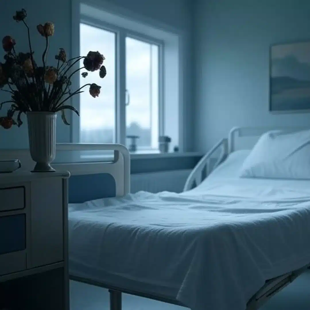 empty hospital bed